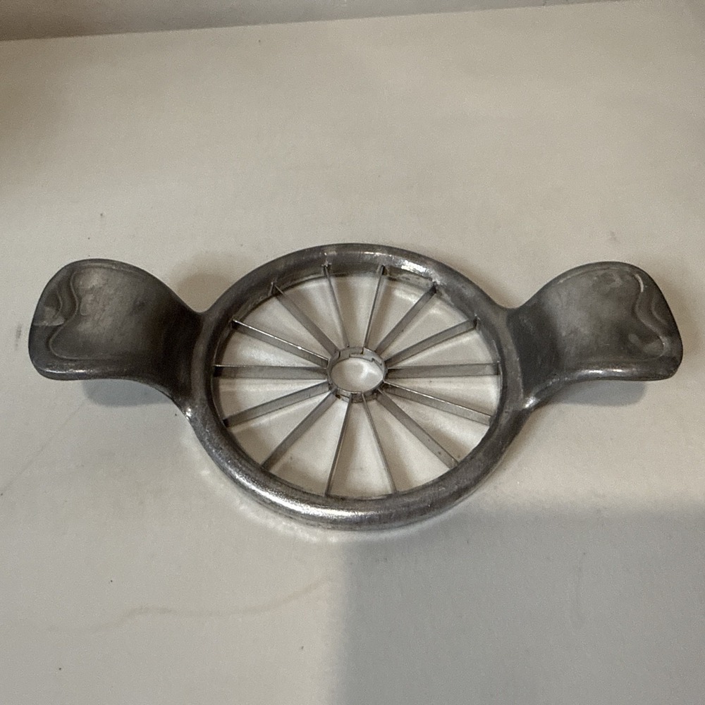 Wilesco Apfella Apple Corer Slicer W Germany 2 Handles Chrome Finish Vintage